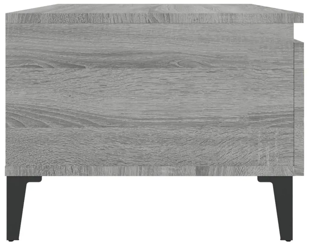 Mesa de apoio 50x46x35 cm derivados de madeira cinzento sonoma