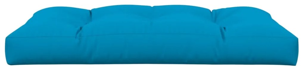 Almofadão para sofá de paletes 120x80x12 cm tecido azul