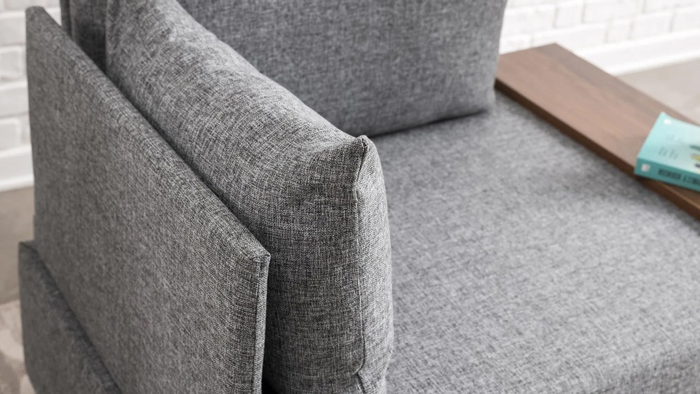 Sofá de 1 Lugar Fly – Cinza – 100x80x75 cm