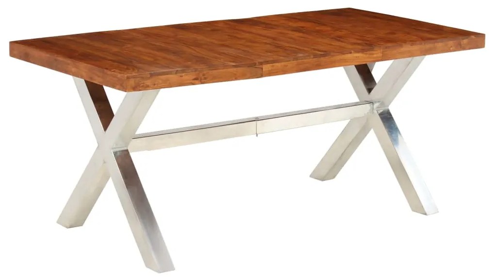 Mesa de jantar 180x90x76 cm madeira maciça