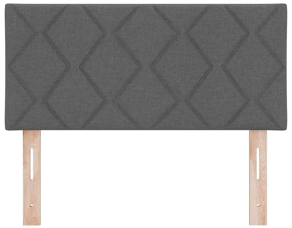 Cabeceira LED vidaXL com Design de Blocos de Diamante Cinza Escuro 100