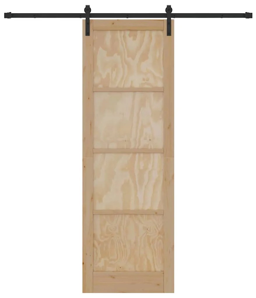 Porta Deslizante vidaXL com Conjunto de Acessórios 78x232 cm em Madeir