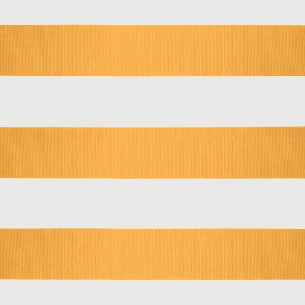 Toldo retrátil 4,5x3 m tecido e alumínio amarelo e branco