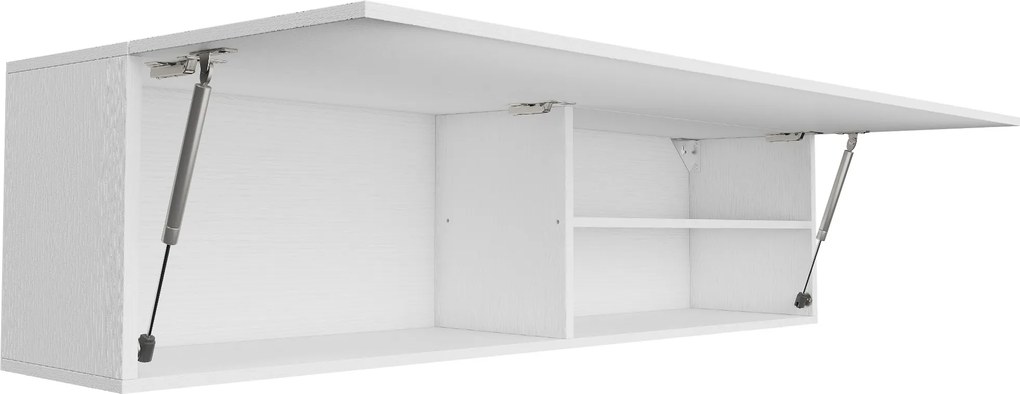 HOMCOM Móvel de Parede para Casa de Banho com Porta Amortecida, 2 Compartimentos e Prateleira Ajustável, 120x23x30 cm, Branco | Aosom Portugal