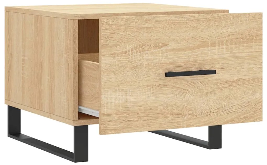 Mesas de centro 2 pcs 50x50x40cm deriv. madeira carvalho sonoma