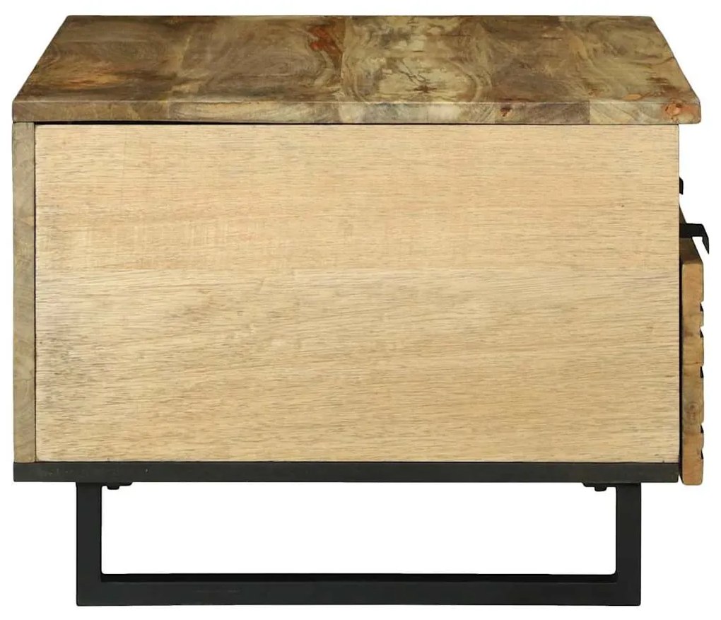 Mesa de Centro - 80 x 54 x 40 cm - Madeira de Mangueira Sólida