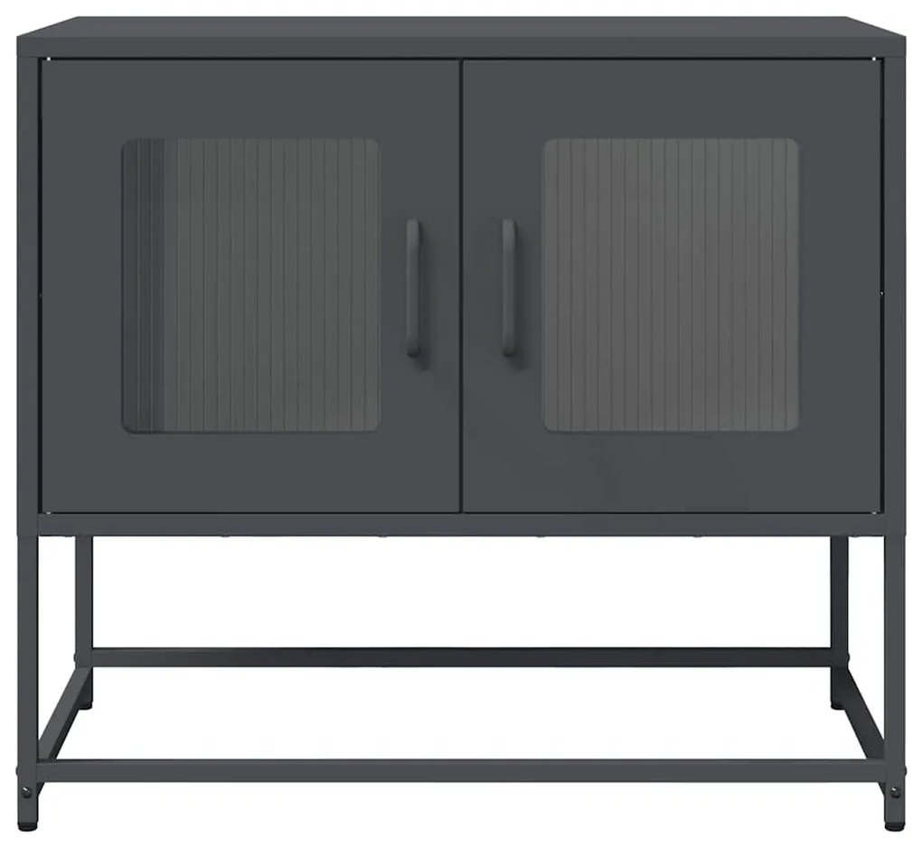 Móvel de TV 68x39x60,5 cm aço laminado a frio antracite