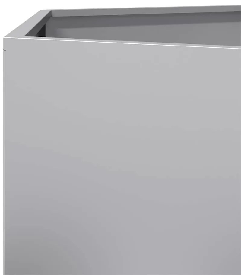Vaso/floreira de jardim hexagonal 104x90x45 cm aço galvanizado