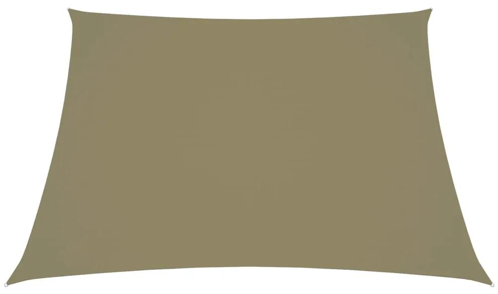 Para-sol estilo vela tecido oxford trapézio 2/4x3 m bege