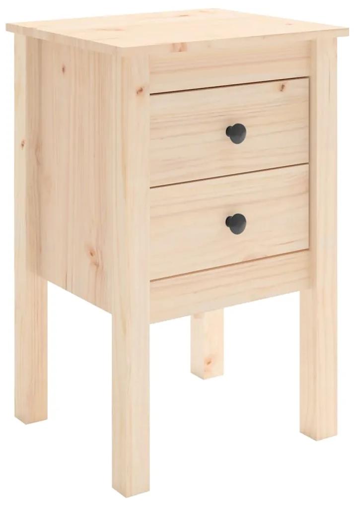 Mesa de cabeceira 40x35x61,5 cm madeira de pinho maciça