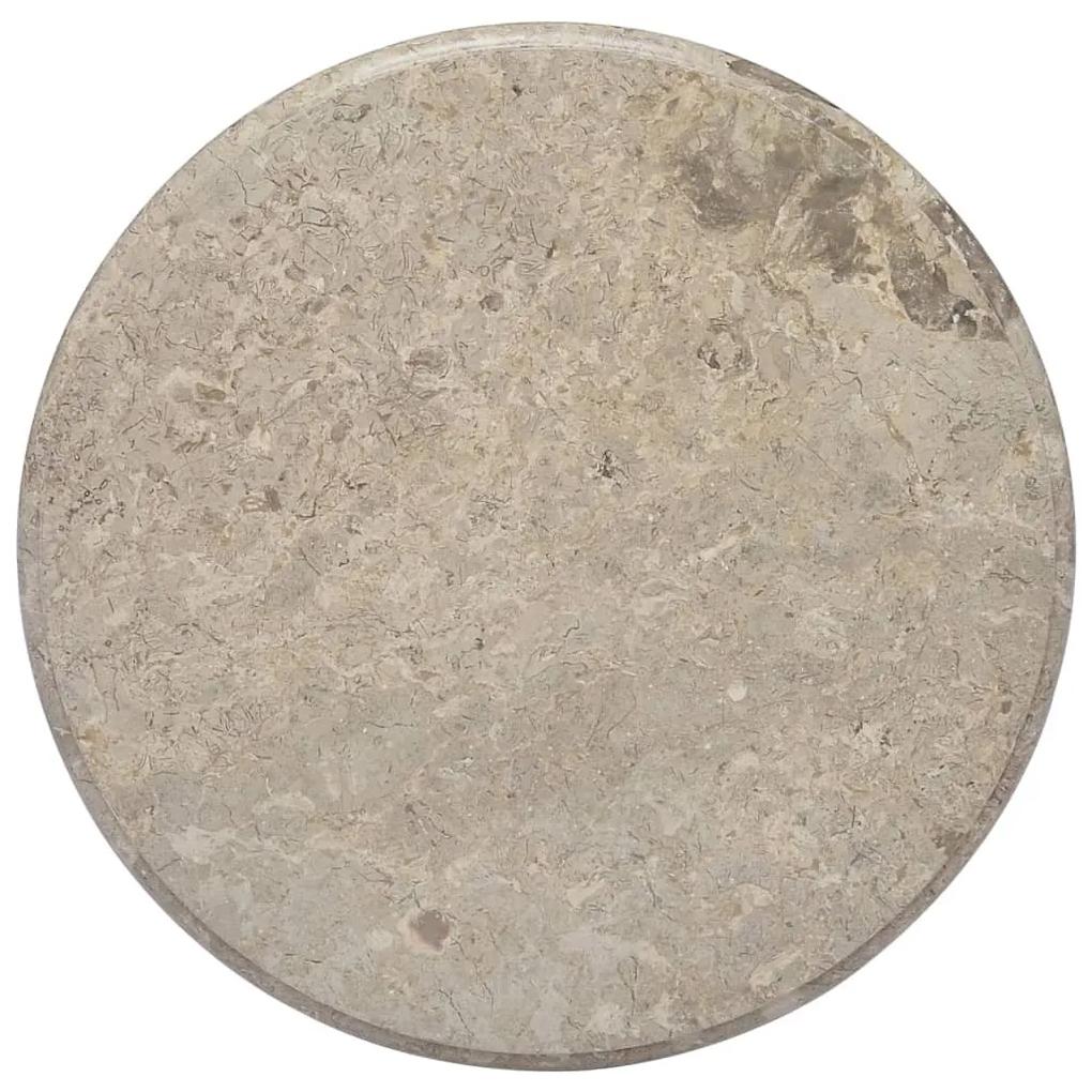 Tampo de mesa Ø60x2,5 cm mármore cinzento