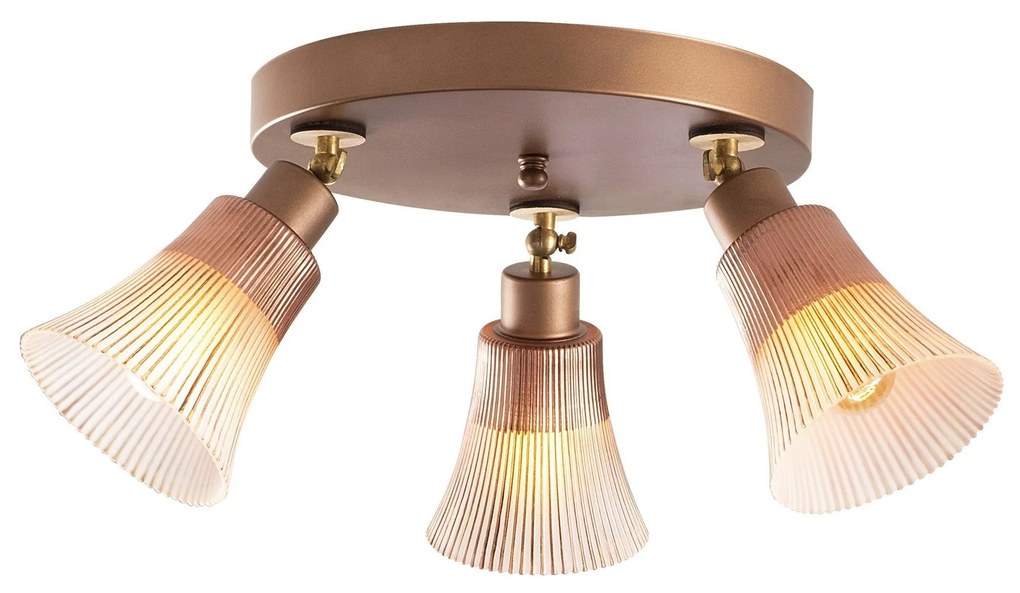 Candeeiro de Teto Foca – Cobre – Diâmetro 48 cm, Altura 23 cm