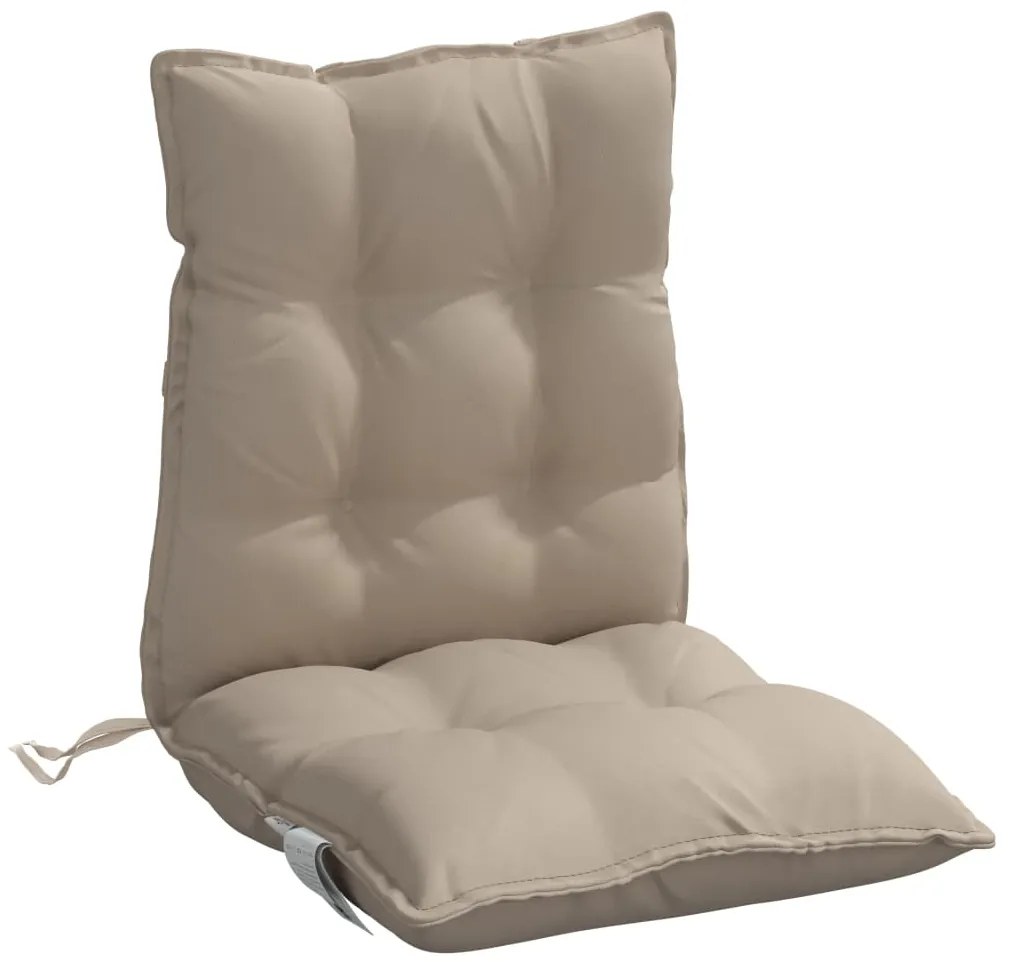 Almofadões cadeira encosto baixo 2 pcs oxford cinza-acastanhado