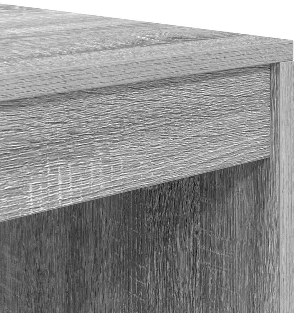 Mesa com Armazenamento Cinza Sonoma Aglomerado de partículas