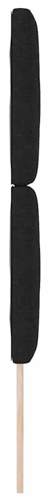 Cabeceira LED vidaXL Design de Blocos de Diamante Preto 80 cm Tecido