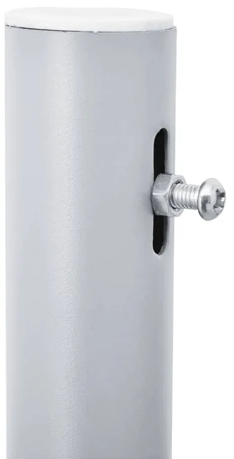 Toldo lateral retrátil 140x600 cm castanho