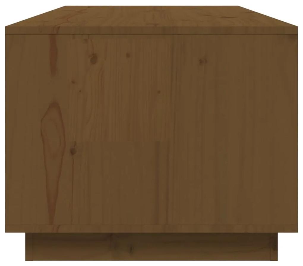 Mesa de centro 100x50x41 cm pinho maciço castanho mel