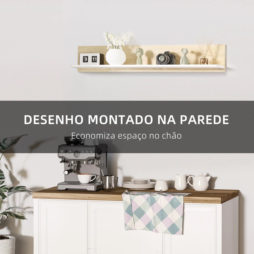 Estante com Prateleiras – Modelo Ålesund – 120x15x20 – Madeira – 6 Nív