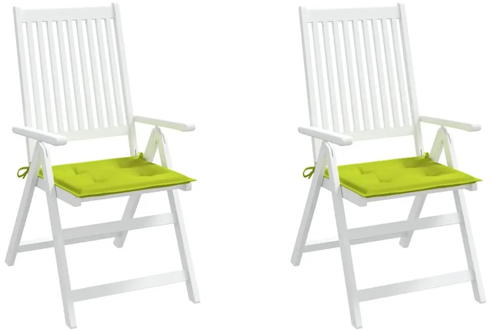 Almofadões cadeiras jardim 2pcs tecido oxford verde brilhante