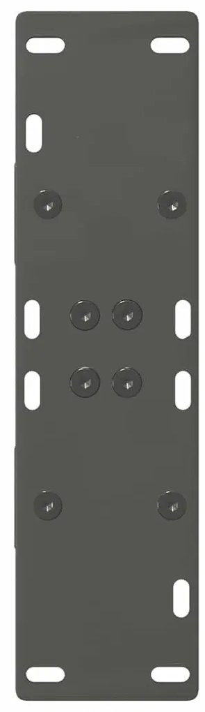 Pés para mesa de jantar em formato A, 2 peças, antracite, 50x(72-73) c
