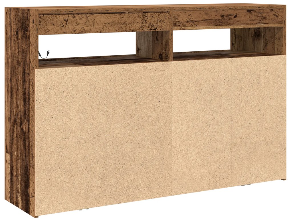 Buffet Madeira velha Madeira engenheirada 116 x 30 x 75 cm Buffet