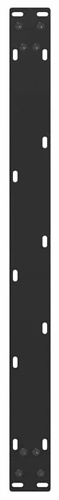 Pés para mesa de centro em formato de U, 2 peças, preto, 70x (42-43) c