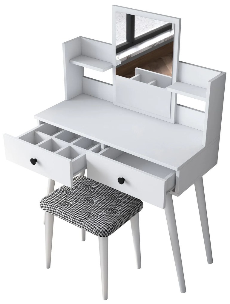 Mesa de Maquilhagem BJ102 – Branco – 103x111,8x40 cm