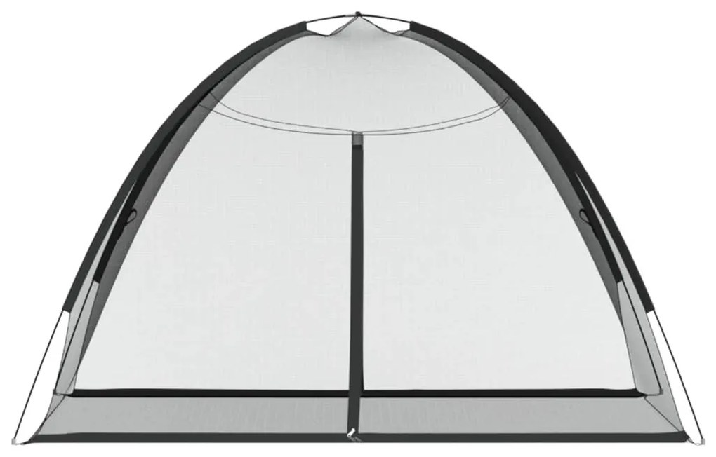 Rede mosquiteira com portas malha 220 200x120x130 cm preto