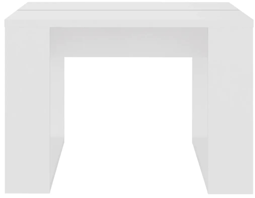 Mesa de apoio 50x50x35 cm derivados de madeira branco