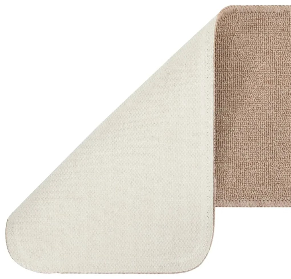 Tapetes antiderrapantes retang. p/ escadas 15 pcs 75x20 cm bege