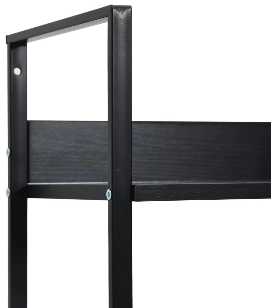 Estante com 4 prateleiras derivados de madeira preto