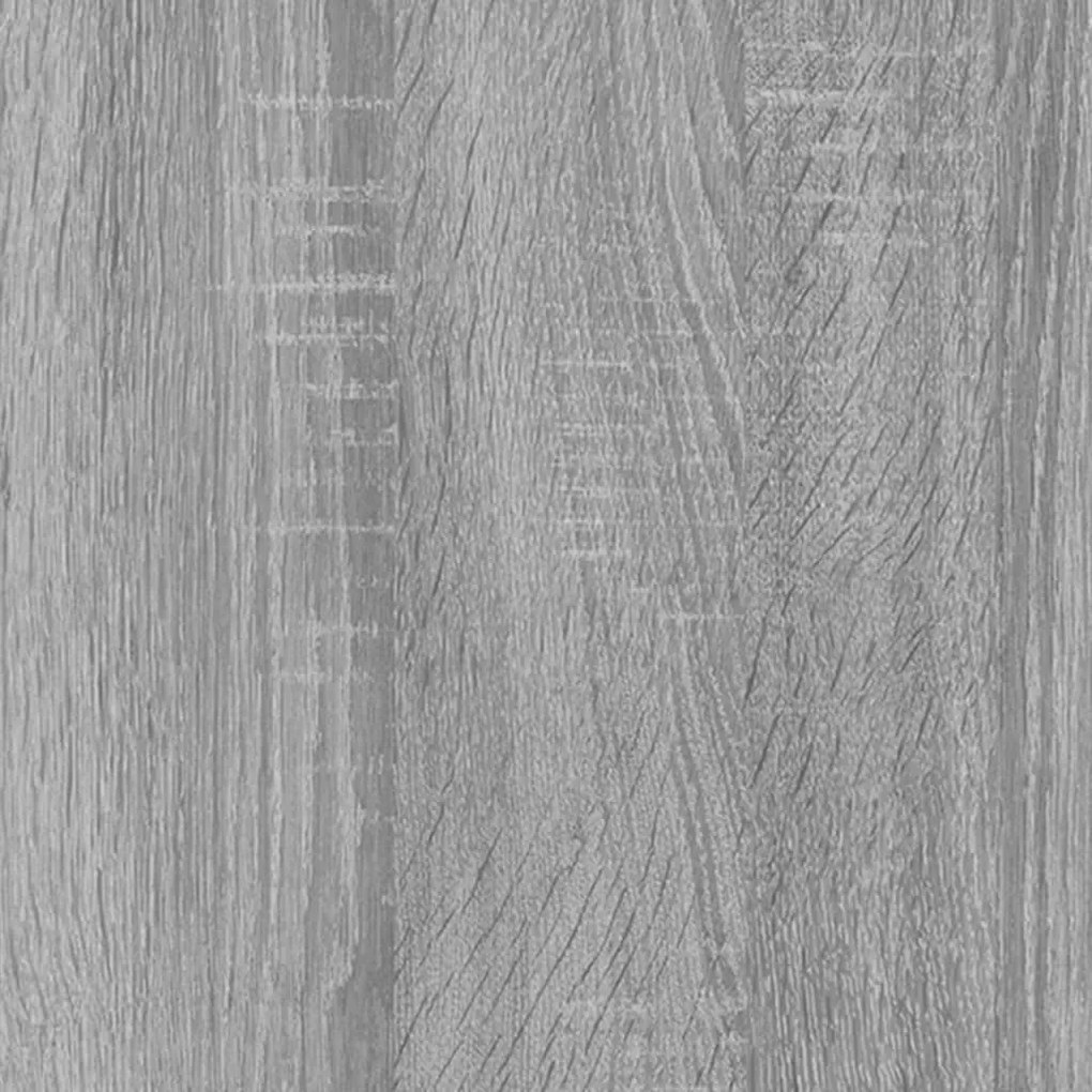 Móvel de TV 80x33x41 cm derivados madeira/aço cinzento sonoma