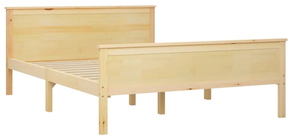 Estrutura de cama 140x200 cm pinho maciço