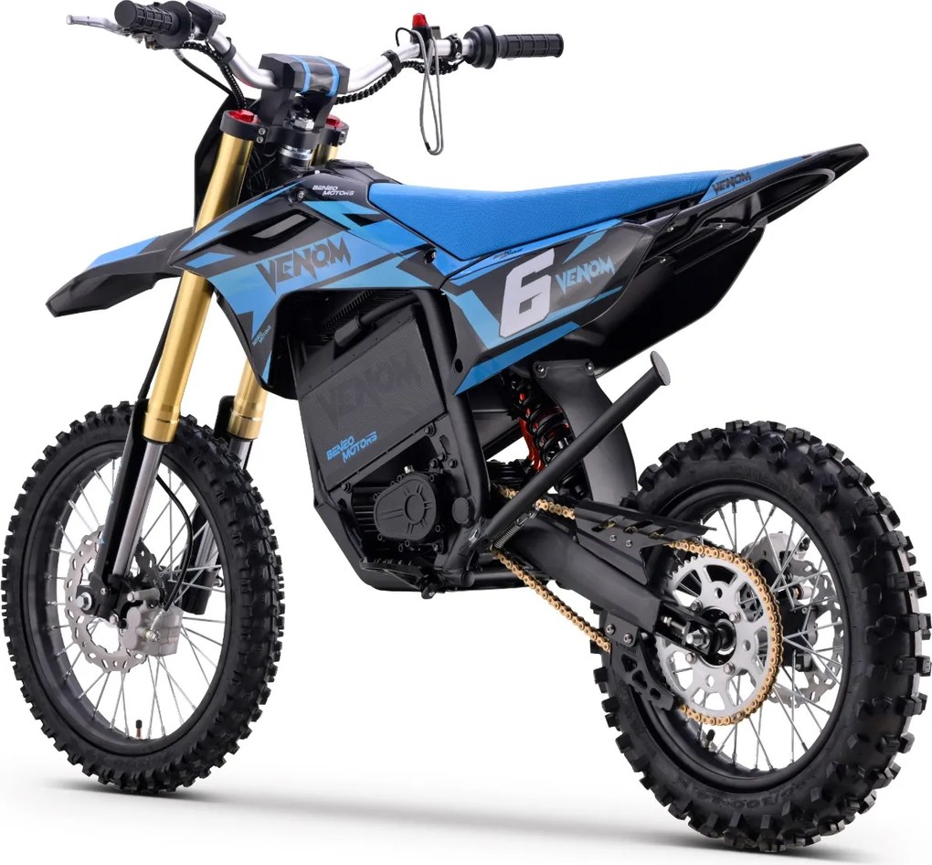 Mota cross para crianças Motocross Motors Venom – 6500W 3 modos de condução Azul