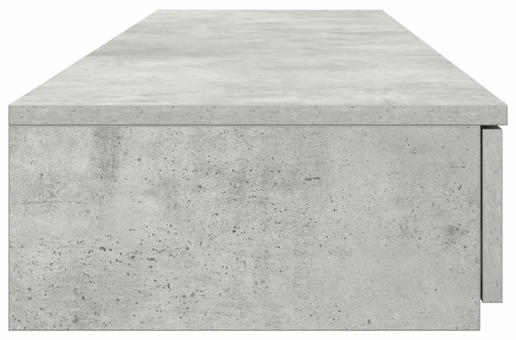 Gavetas de cama em Cinza Cimento - 135x36.5x16.5 cm Feitas de Madeira