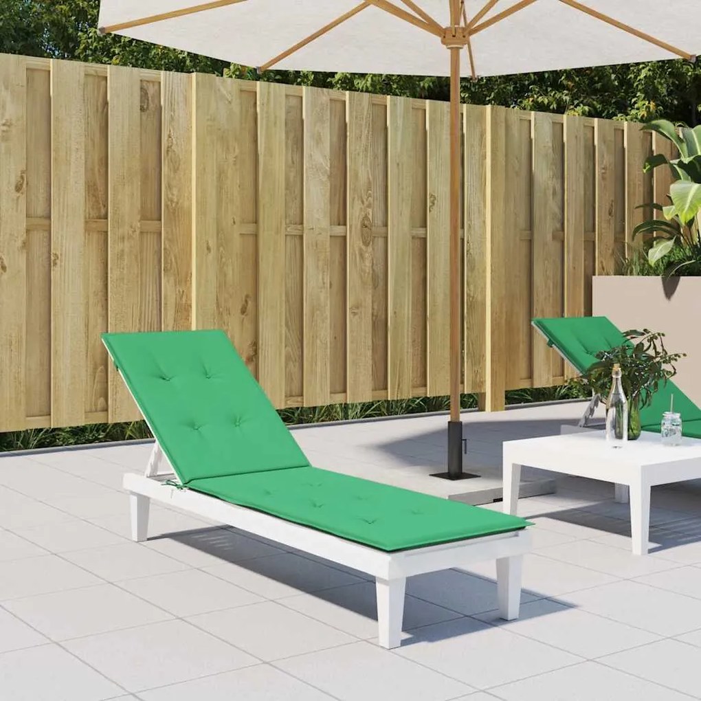 Almofadão para cadeira de terraço (75+105)x50x4 cm verde