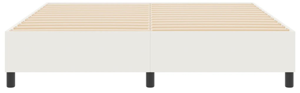 Cama Box Spring vidaXL Creme Super King em Tecido Corduroy