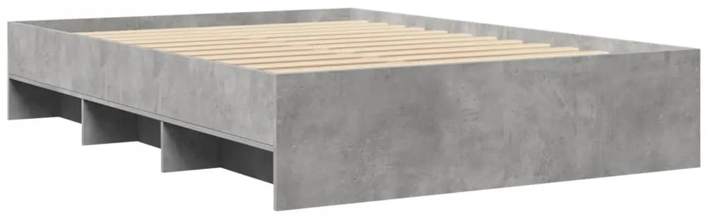 Estrutura de cama 135x190 cm derivados de madeira cinza cimento