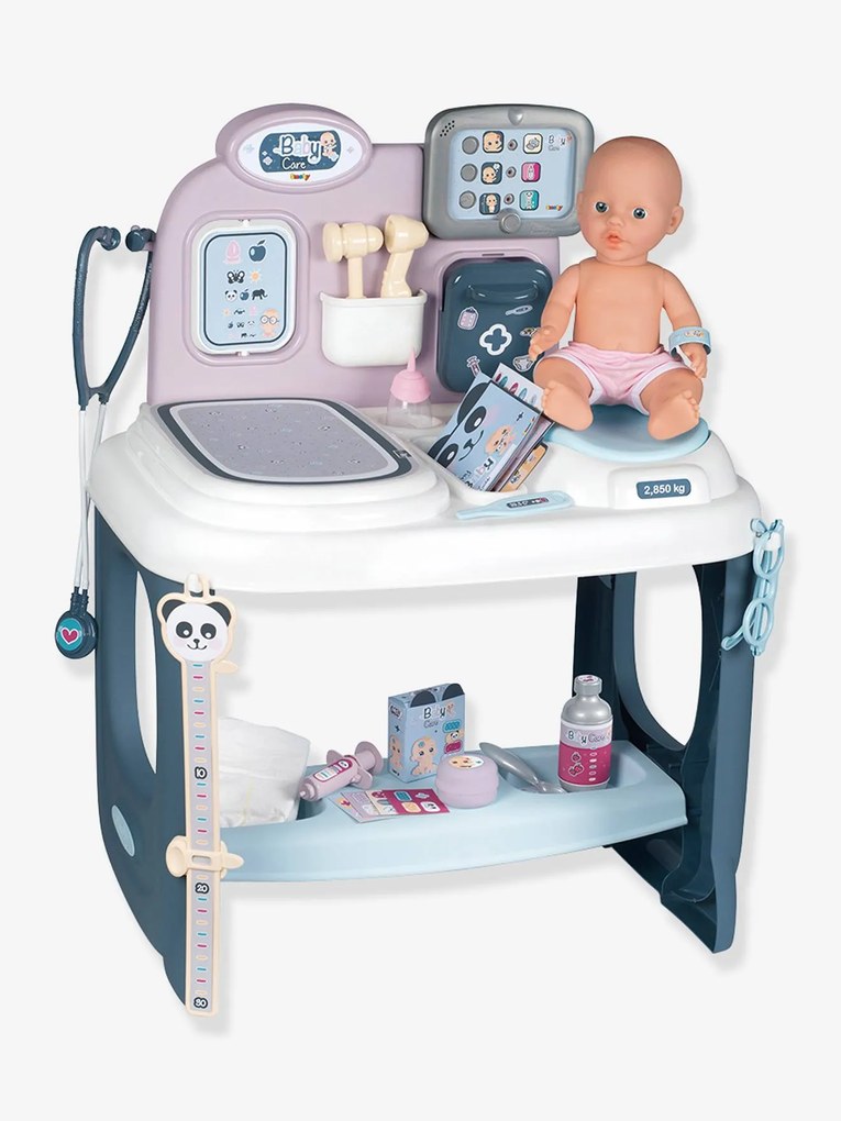 Centro de cuidados Baby Care, da SMOBY branco medio liso com motivo