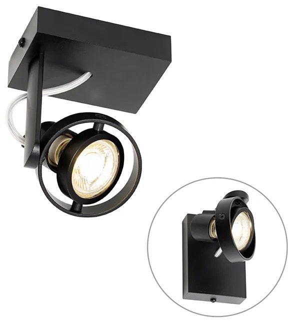 Foco moderno preto - Master 50 Moderno