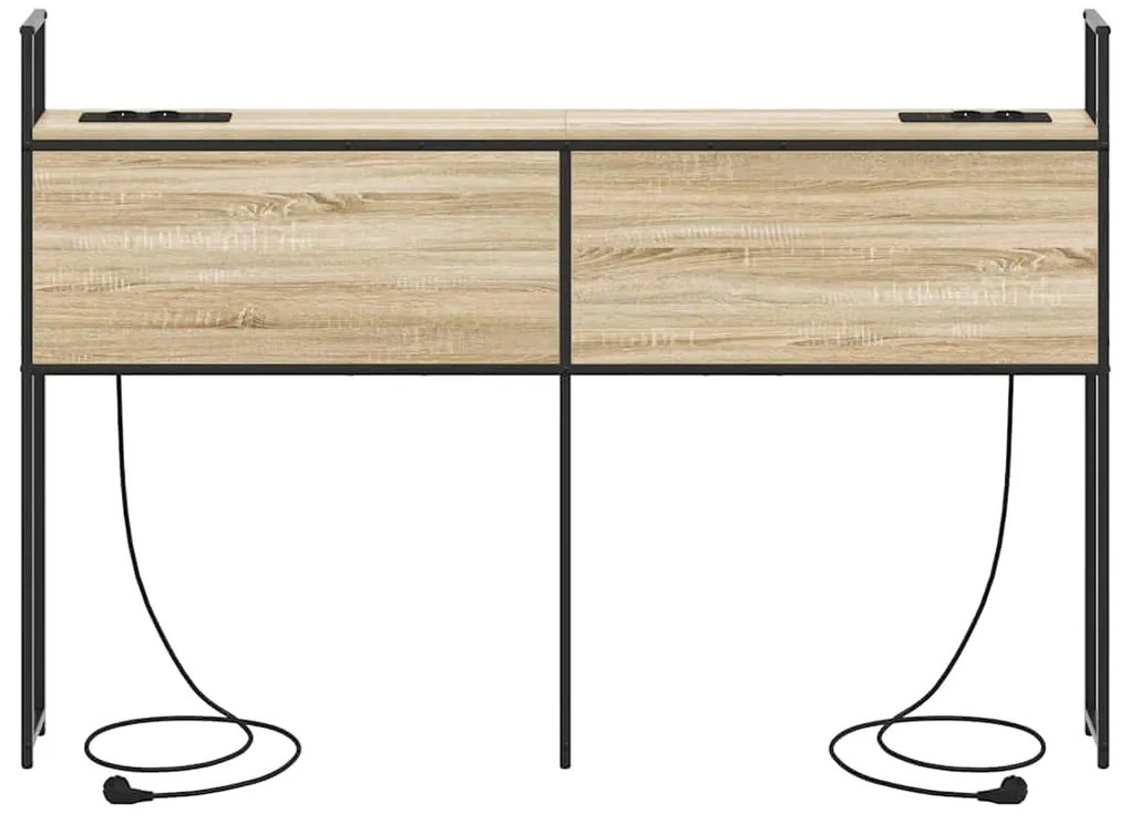 Cabeceira de armazenamento com cabeceira Carvalho sonoma 135 cm
