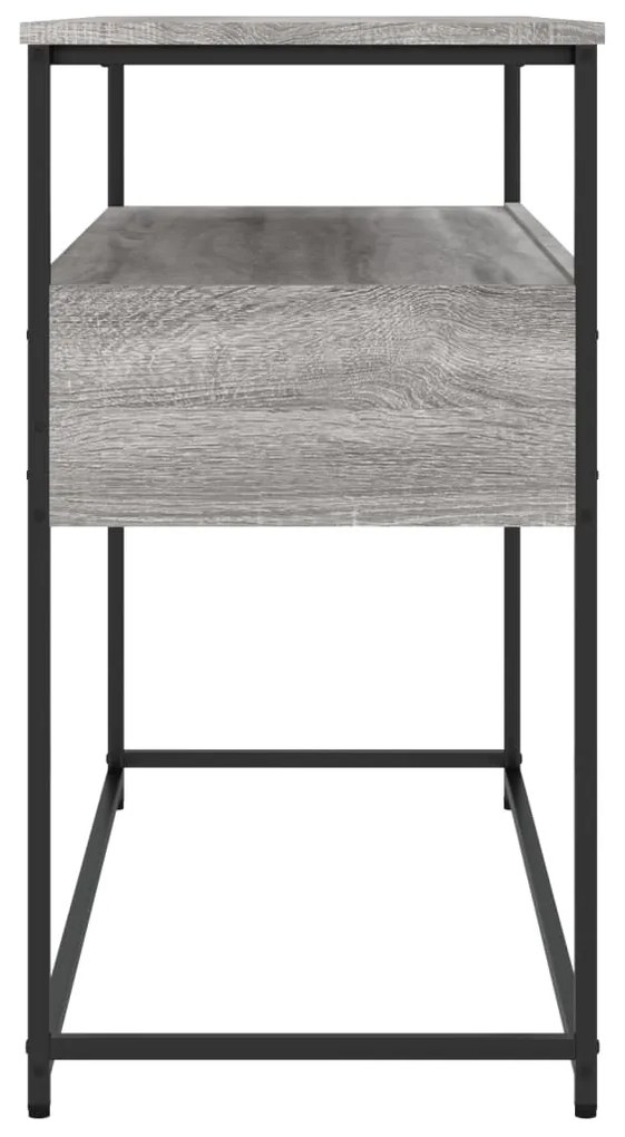 Mesa consola 100x40x75 cm derivados de madeira cinzento sonoma