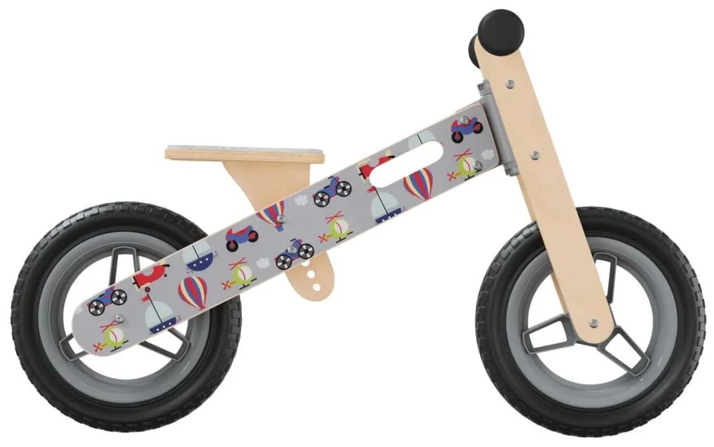 Bicicleta de equilíbrio para crianças com estampa cinzento