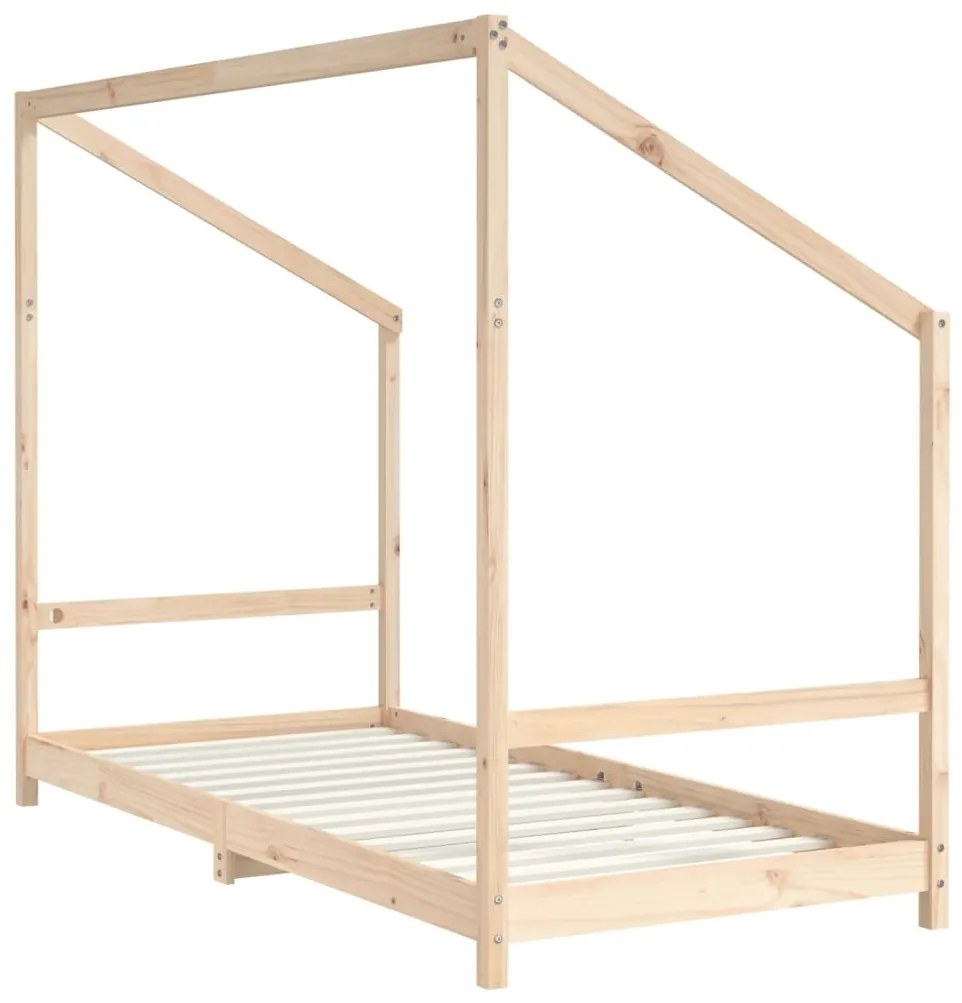 Estrutura de cama infantil 90x190 cm madeira de pinho maciça
