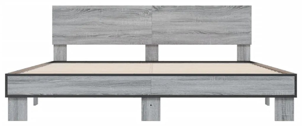Estrutura de cama 180x200 cm derivados madeira/metal