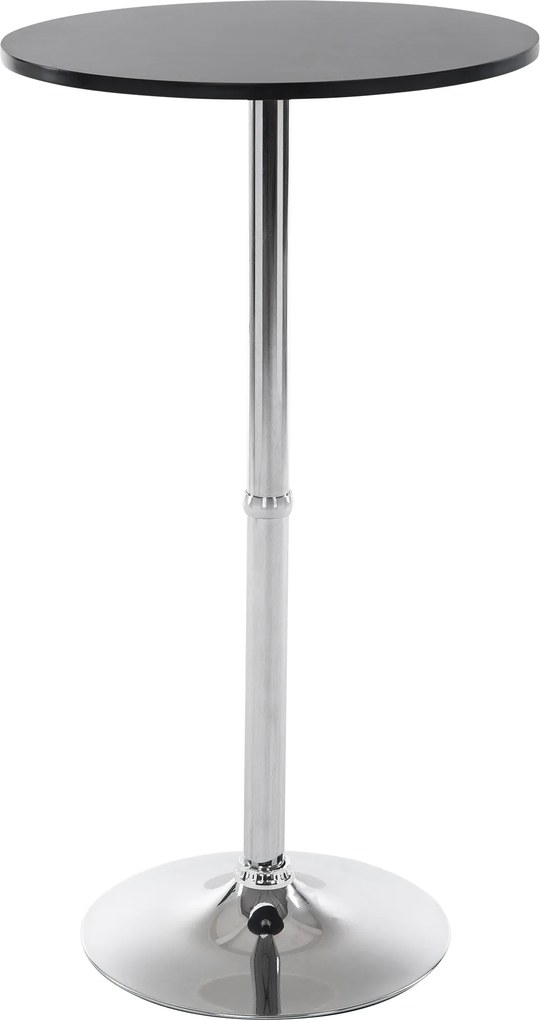 Mesa alta redonda Ø60 x 108 cm Preto