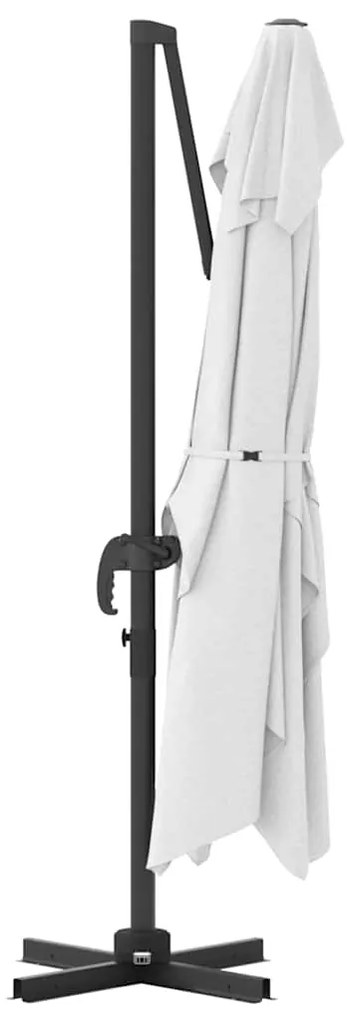 Guarda-Sol Cantilever Roma - Areia 352x251x260 cm em Alumínio