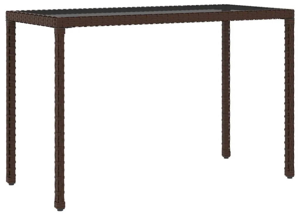 6 pcs conjunto jantar p/ jardim c/ almofadões vime PE castanho