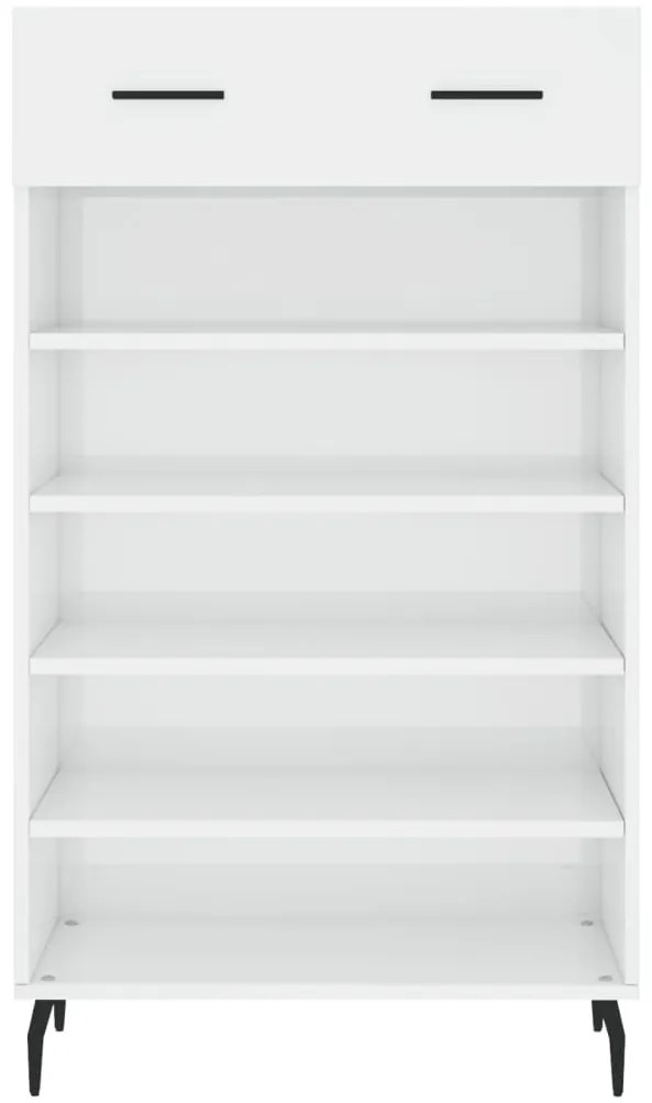 Sapateira 60x35x105 cm derivados de madeira branco brilhante