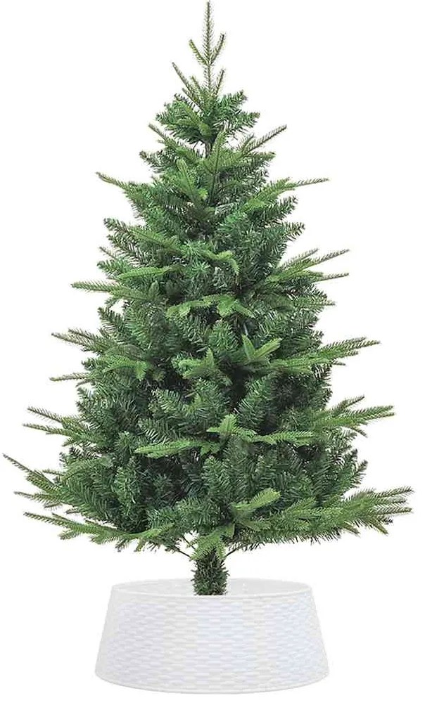 Saia para árvore de Natal Ø65x23 cm plástico branco